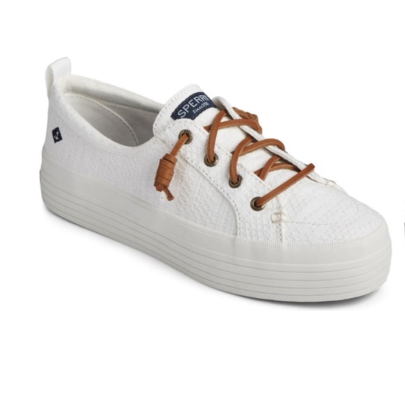 sperry crest vibe white leather